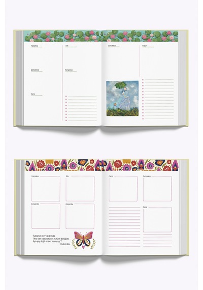Zamansız Ressamlar Ajanda + Ressamlar Çizgisiz Defter Set Zamansızlar Set I