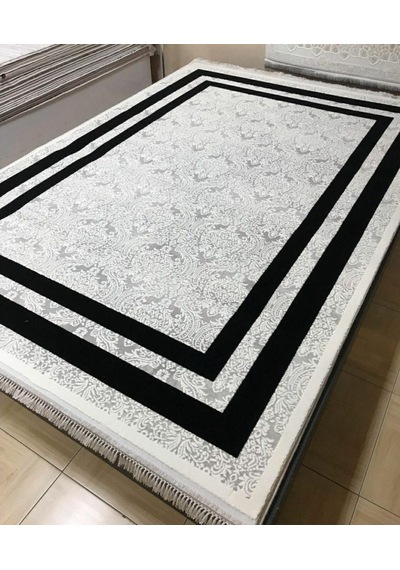 Padişah Halı Eternity Serisi 33263-090 Salon Oturma Odası Halısı Beyaz - Gri - Siyah