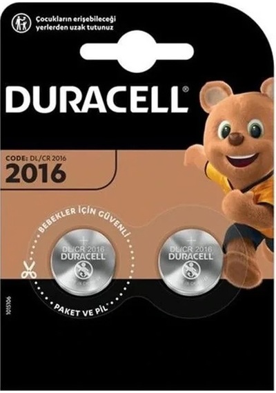 Duracell Cr2016 3 Volt Lityum 2'li Pil