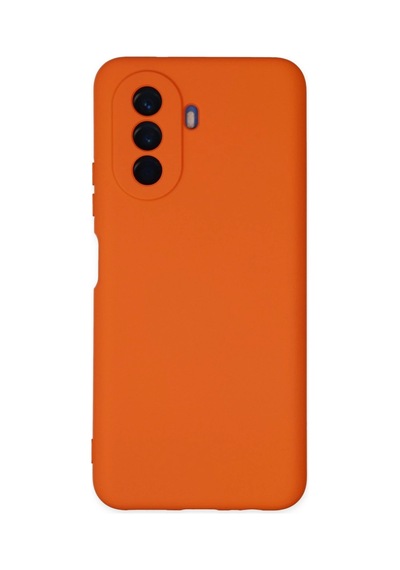Huawei Nova Y70 Kılıf Nano İçi Kadife Silikon - Turuncu -