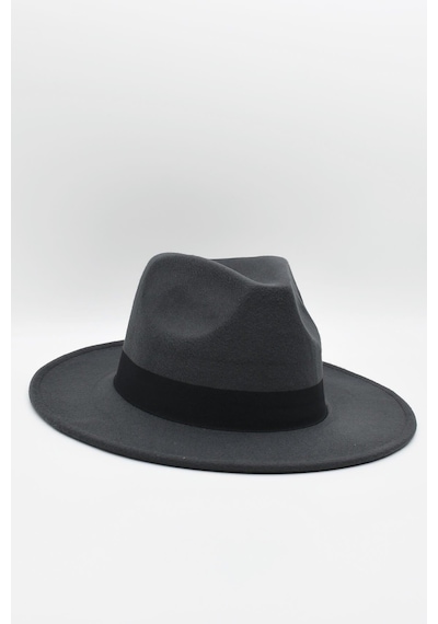 Külah Erkek Ayarlanabilir Füme Fedora Şapka - Füme
