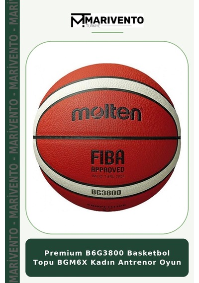 Premium B6g3800 Basketbol Topu Bgm6x Kadın Antrenor Oyun