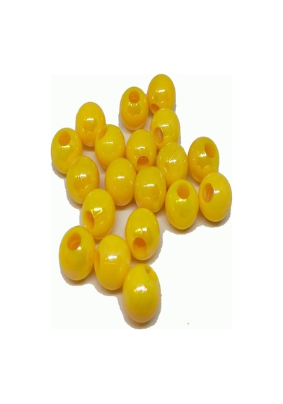 Sazan Dip Yemi Janjan Sarı Boncuk 10 Mm 60 Adet