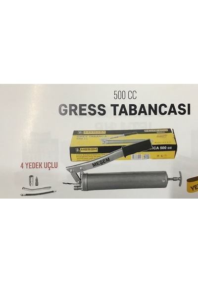 Meşem Gres Pompası 500 Cc 4 Yedek Uçlu