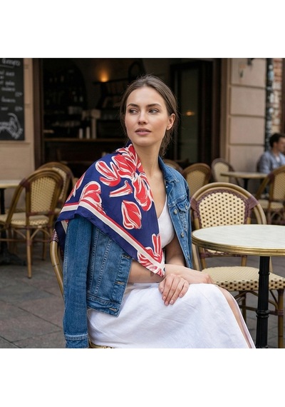 Modern Touch Desen 70 70cm Bandana/fular Çok Renkli