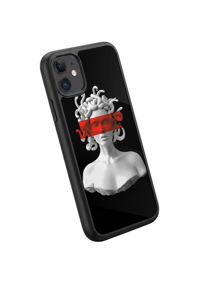 İphone 11 Uyumlu Gorgon Desenli Kamera Korumalı Darbelere Dayanıklı Kılıf 1001-gorgon-iphone11