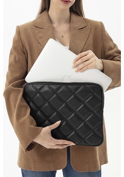 Siyah Laptop Kılıfı 16'' İnç Apple Uyumlu MacBook Pro Air Huawei Evrak Çantası