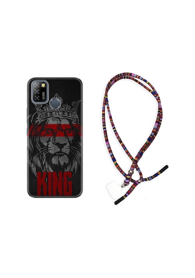 Infinix Smart 5 Kılıf Rasta Boyun Askılı King 1894