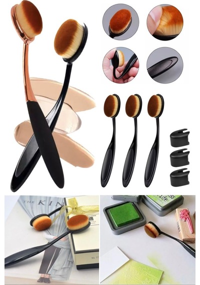 Oval Makyaj Fondöten Fırçası