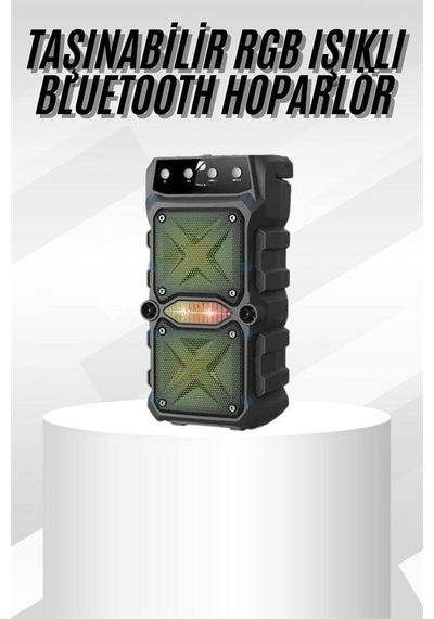 Hepsi Çift Çıkışlı Güçlü Bataryalı Kablosuz Yüksek Ses Kaliteli Bluetooth Hoparlör Najmaddin