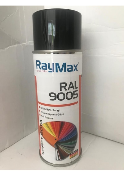 Raymax Akrilik Sprey Ral 9005 Parlak Siyah 400 ML.Made in Germany