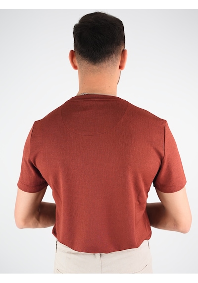 Coonles Ütü Gerektirmeyen Bürümcük Kiremit Tshirt KIREMIT