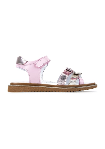 Tamer Tanca Çocuk Hakiki Deri Pembe/gümüş Düz Sandalet 406 4761 Sndlt 31-36 Y26 Pembe/gumus
