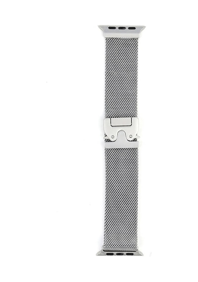 Apple Uyumlu  Watch  10 42mm Redclick Krd-25 Metal Hasır Kordon