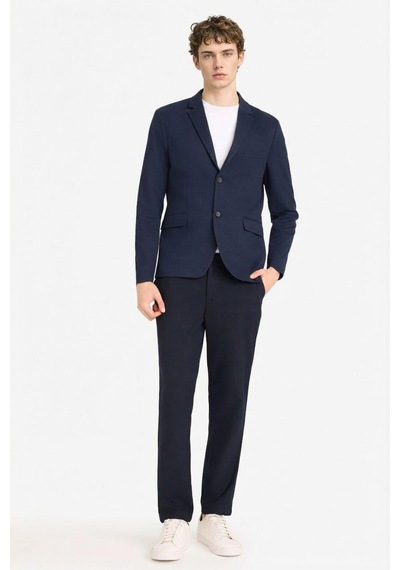 Defacto Slim Fit Dar Kesim Blazer Ceket F7690ax26spnv64 Lacivert-nv64