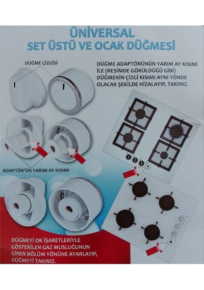 Luno-luxell-luxor İle Uyumlu Ankastre Set Üstü Ve Ocak 4 Lü Düğme Takımı - İnox
