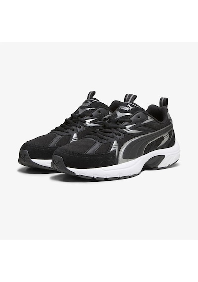Puma 393489 01 Milenio Tech Suede Siyah-gümüş-k.gri Erkek Spor Ay Siyah
