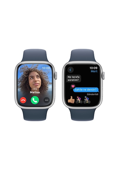 Apple Watch Series 9 GPS 45 MM Alüminyum Kasa Spor Kordon M/L Akıllı Saat (Apple Türkiye Garantili)