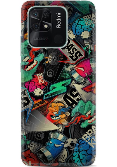 Xiaomi Redmi Poco C40 Kılıf Resimli Desenli Silikon Platinium Series Bass 1886