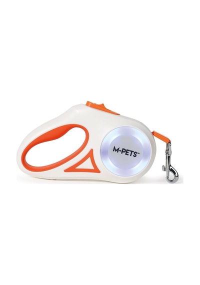 M-pets Flash Ledli Otomatik Gezdirme Şerit 3mt/orange Genel