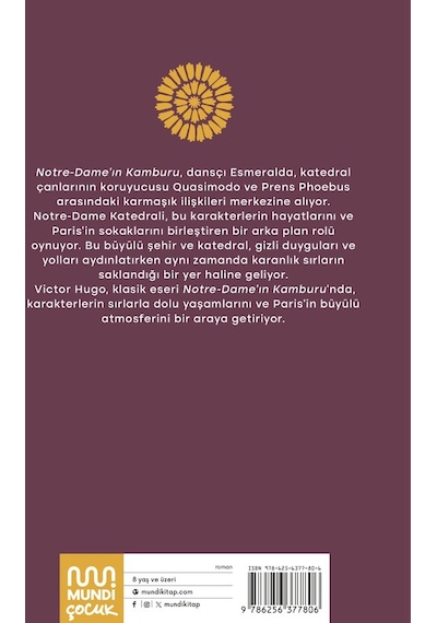 Notre - Dame'ın Kamburu-Kısaltılmış Metin - Çocuk Klasikleri - Victor Hugo - Mundi
