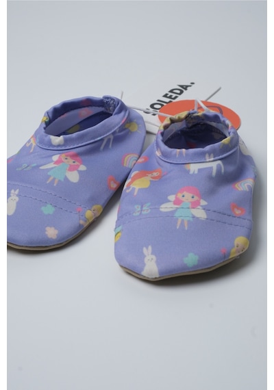 Soleda Uv Korumalı Kaydırmaz Bebek Çocuk Deniz Havuz Patiği Fairy Garden Çok Renkli