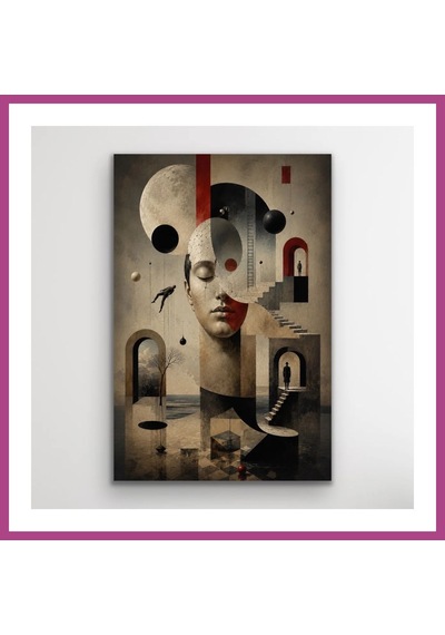 Gees Global Karışık Rüyalar Soyut Kanvas Tablo 20x30 Cm Gbzs Çok Renkli