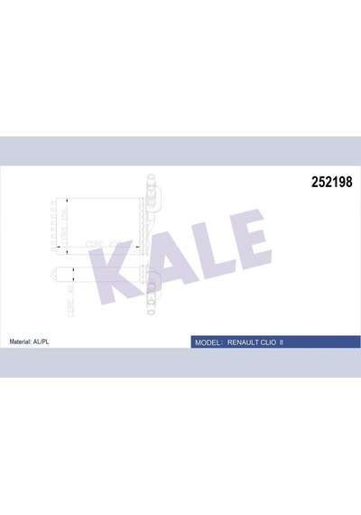 Kalorifer - 660 - Radyatörü Clıo Iı 00 Symbol Iı 08 234x158 2 Sıra Al - Almparca - Pl Sistem