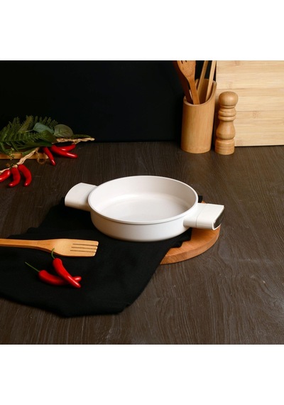 Belarıva 18 Cm Beyaz Sılıkon Saplı Sahan Beyaz