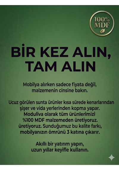 Ferza 5 Çekmeceli Şifonyer Mat Beyaz