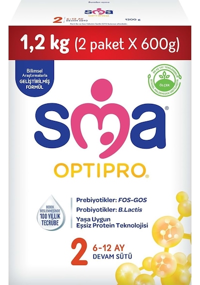 SMA Optipro 2 Probiyotik Bebek Sütü 1200 G