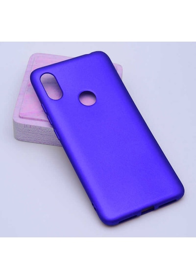Kilifone - Xiaomi Uyumlu Redmi S2 - Kılıf Mat Renkli Esnek Premier Silikon Kapak - Saks Mavi