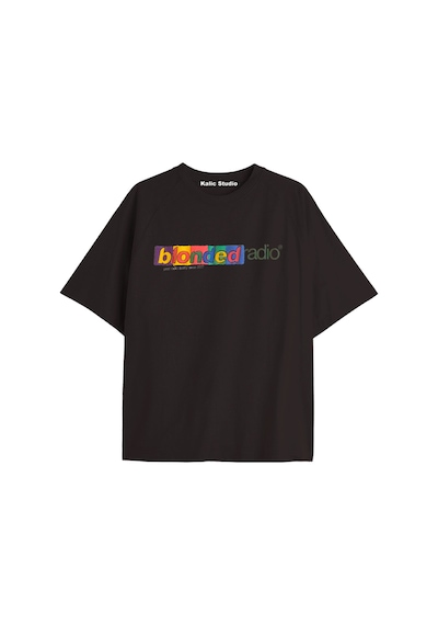 Kalic Studio Unisex Erkek Kadın Blond Frank Ocean Siyah T-shırt Franksiyah19