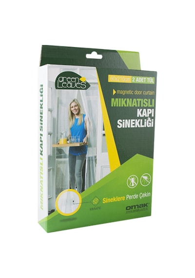 Omak Mıknatıslı Kapı Sinekliği Tül Perde 60 x 210 CM 2 Parça Omak Mıknatıslı Kapı Sinekliği Tül Perde 60 x 210 CM 2 Parça