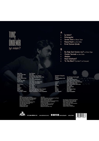 Tunç Öndemir İyi Misin Plak Lp Format, 10 Parçalı Türkçe Pop Albümü