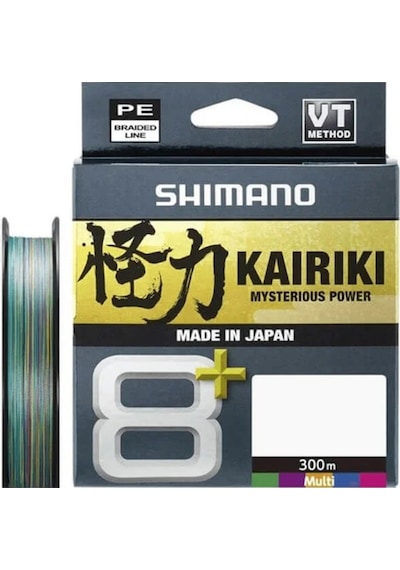 Shimano Kairiki 8+ 300m Multi Color Misina 0.23 MM