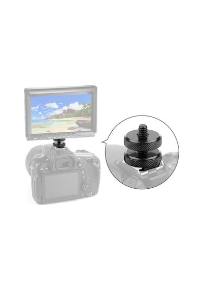 Dslr Ve Aynasız Fotograf Makinelerine Lcd Monitör , Mikrofon Vb. Takmak İçin 1/4" Hot Shoe Adaptör