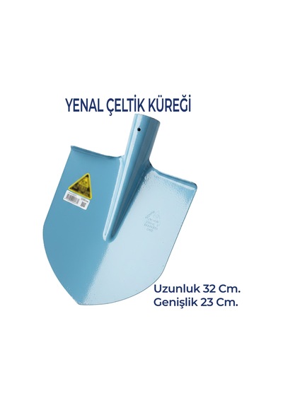 Süper Çelik, Çeltik Küreği 32 Cm 23 Cm Geniş Sap Hariç Kolay Kullanım Uzun Ömürlü