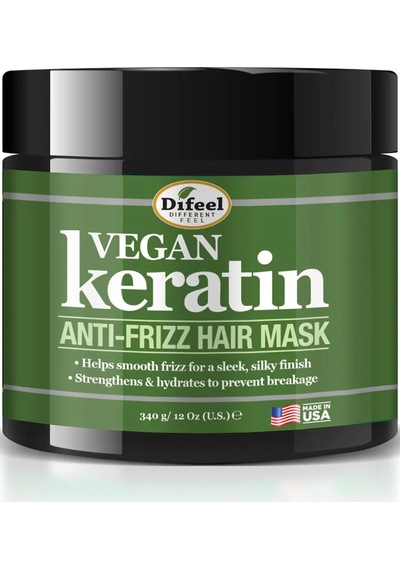 Difeel Vegan Keratin Kabarma Karşıtı Saç Maskesi 340 G