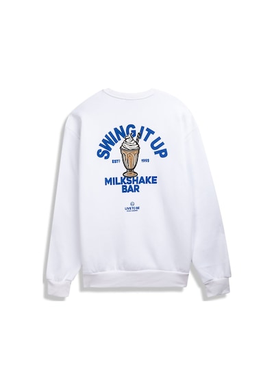 Ltb Beyaz Sweatshırt Beyaz 2XL