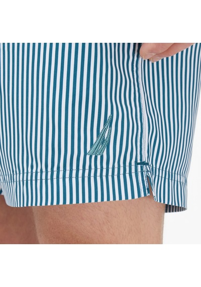 Nautica Erkek Yeşil Regular Fit Çizgili Deniz Şortuçizgilit65516t