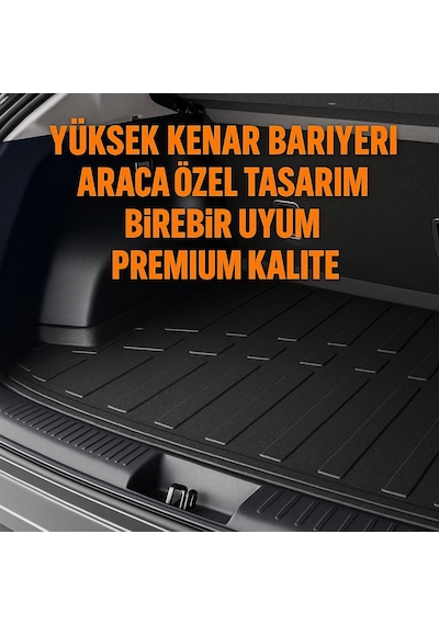 Chery Tiggo 8 Pro 2022 Sonrası Myk 3d Premium Yumuşak Bagaj Havuzu