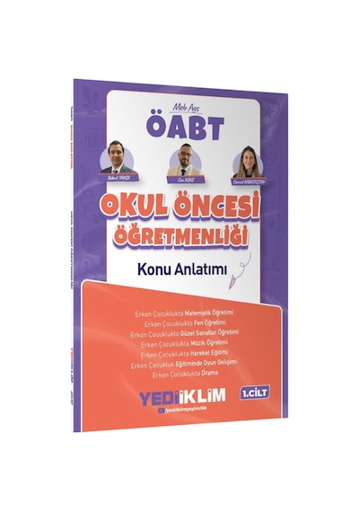 Yediiklim 2027 Öabt Meb-ags Okul Öncesi Öğretmenliği Konu Anlatımı 1. Cilt - Bülent Tanık, Can Köni