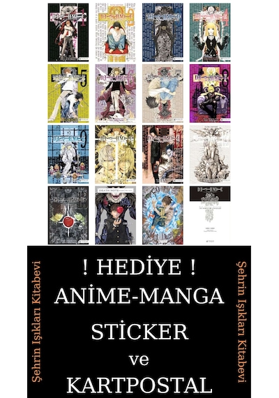 Death Note 1-16 Eksiksiz Ve Tam Kitap Seti 16 Kitap / Ölüm Defteri / Anime-manga Sticker Ve Kartpostal