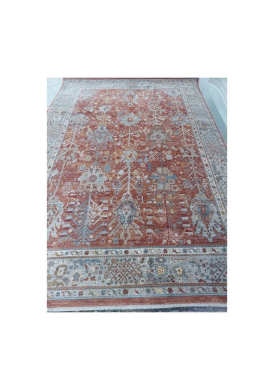 İpek Halı Venüs 160x230 4m2 Polyester İplik Dokuma Halı Gri / Terra