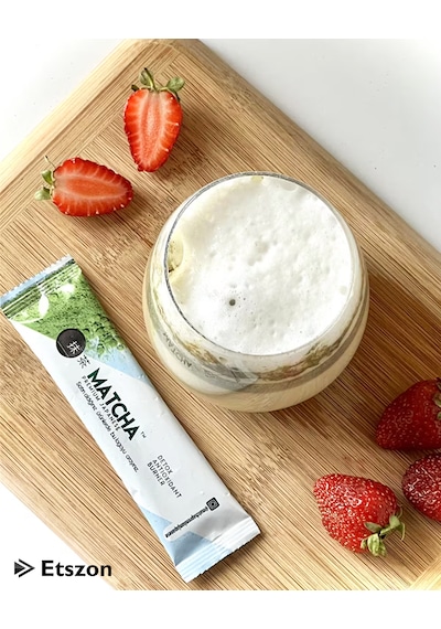 Matcha Premium Japanese Çilek Aromalı  Burner Form Maça Çayı 20'li