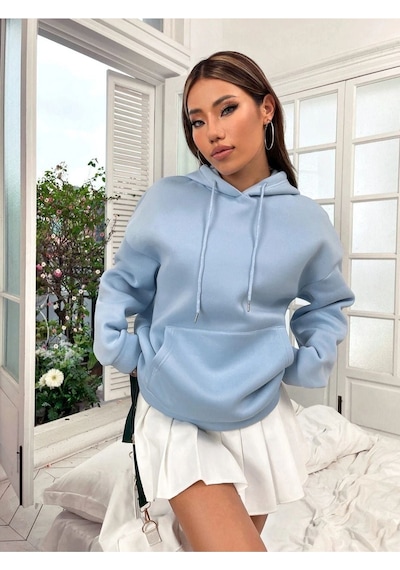 Altamira Unisex Good Things Sırt Baskılı Oversize Kapşonlu Sweatshirt 001