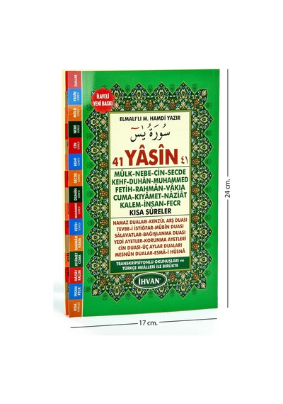 Ihvan 41 Yasin Kitabı - Orta Boy - 176 Sayfa - Yeşil Renk - Mevli