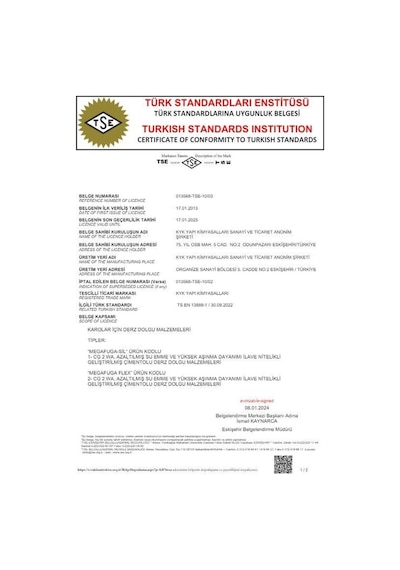 Kyk Silikonlu Seramik Derz Dolgusu , Açık Gri Renk 1kg
