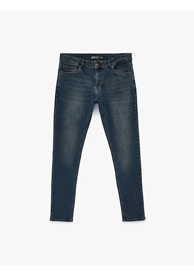 Koton Normal Bel Pamuklu Skinny Jean Pantolon - Michael Jean İndigo Stone 6sam40060nd İndigo - Taş Koton Normal Bel Pamuklu Skinny Jean Pantolon - Michael Jean İndigo Stone 6sam40060nd İndigo - Taş